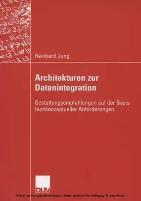 Jung | Architekturen zur Datenintegration | E-Book | sack.de