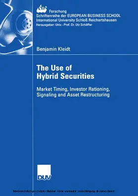 Kleidt |  The Use of Hybrid Securities | eBook | Sack Fachmedien