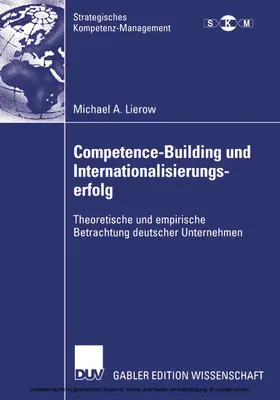 Lierow |  Competence-Building und Internationalisierungserfolg | eBook | Sack Fachmedien