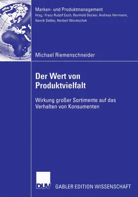 Riemenschneider | Der Wert von Produktvielfalt | E-Book | sack.de