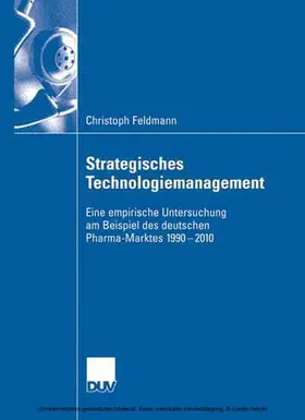 Feldmann | Strategisches Technologiemanagement | E-Book | www2.sack.de