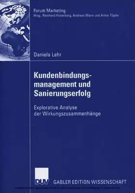 Lehr |  Kundenbindungsmanagement und Sanierungserfolg | eBook | Sack Fachmedien
