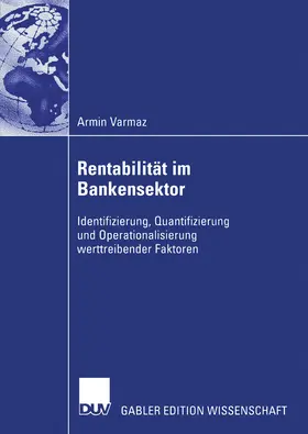 Varmaz |  Rentabilität im Bankensektor | eBook | Sack Fachmedien
