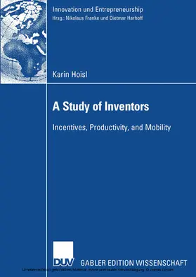 Hoisl |  A Study of Inventors | eBook | Sack Fachmedien