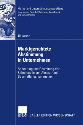 Kruse | Marktgerichtete Abstimmung in Unternehmen | E-Book | sack.de