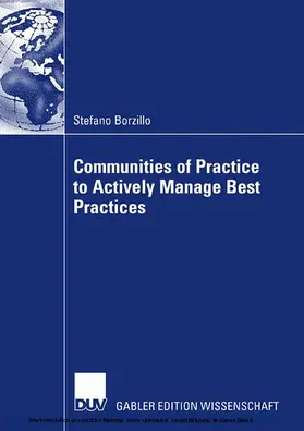Borzillo |  Communities of Practice to Actively Manage Best Practices | eBook | Sack Fachmedien