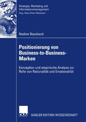 Bausback |  Positionierung von Business-to-Business-Marken | eBook | Sack Fachmedien
