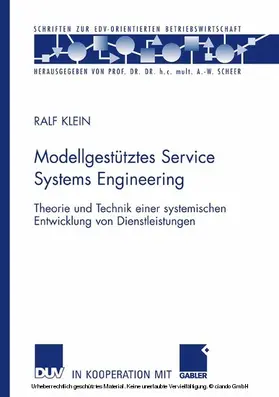 Klein | Modellgestütztes Service Systems Engineering | E-Book | sack.de