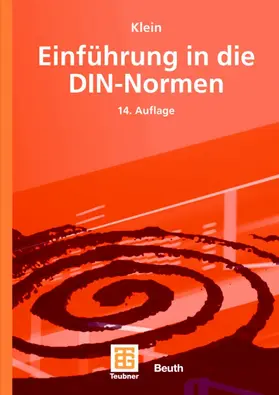 Klein / Goethe / Alex |  Einführung in die DIN-Normen | Buch |  Sack Fachmedien