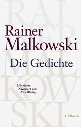 Malkowski |  Die Gedichte | Buch |  Sack Fachmedien