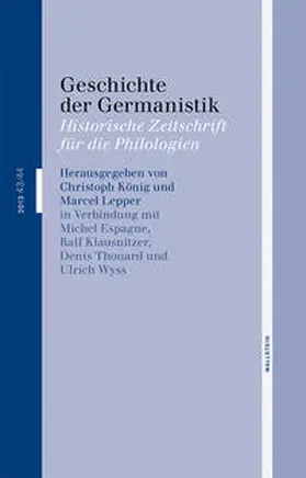 Bohnenkamp / Espagne / Gruendler |  Geschichte der Germanistik | Buch |  Sack Fachmedien