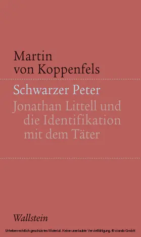 Braungart / von Koppenfels |  Schwarzer Peter | eBook | Sack Fachmedien