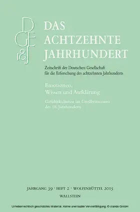 Neumann / Zelle / Schmidt-Haberkamp |  Gefühlskulturen im Großbritannien des 18. Jahrhunderts | eBook | Sack Fachmedien