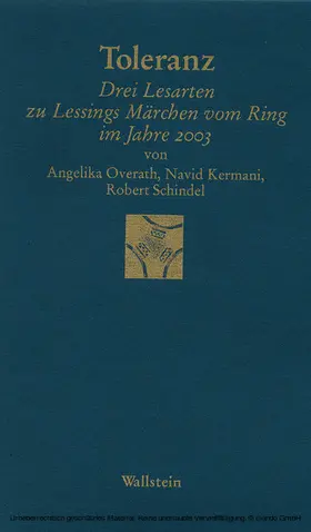 Kermani / Overath / Schindel |  Toleranz | eBook | Sack Fachmedien