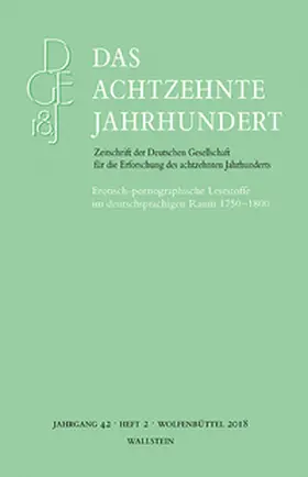 Haug / Meise / Zelle | Das achtzehnte Jahrhundert 42/2 | Buch | 978-3-8353-3274-4 | sack.de