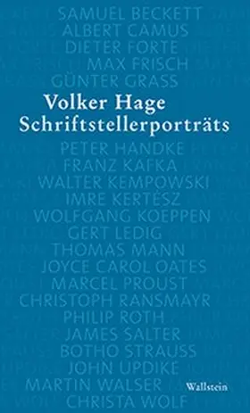 Hage |  Schriftstellerporträts | Buch |  Sack Fachmedien