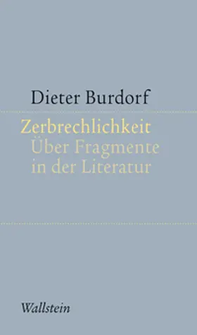 Burdorf |  Zerbrechlichkeit | Buch |  Sack Fachmedien