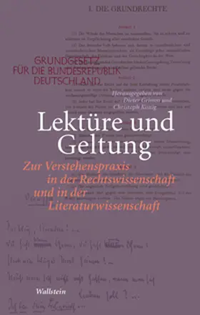 Grimm / König |  Lektüre und Geltung | Buch |  Sack Fachmedien