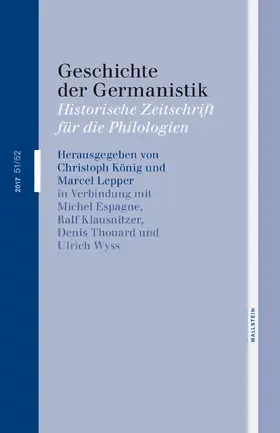 König / Lepper |  Geschichte der Germanistik | eBook | Sack Fachmedien