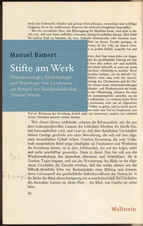 Bamert |  Stifte am Werk | Buch |  Sack Fachmedien