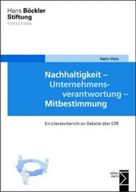 Vitols |  Nachhaltigkeit - Unternehmensverantwortung - Mitbestimmung | Buch |  Sack Fachmedien
