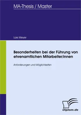 Meyer |  Besonderheiten bei der Führung von ehrenamtlichen Mitarbeiter/innen | eBook | Sack Fachmedien