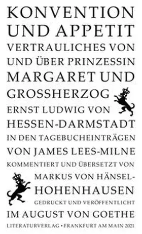 Hänsel-Hohenhausen / Lees-Milne |  Konvention und Appetit | Buch |  Sack Fachmedien