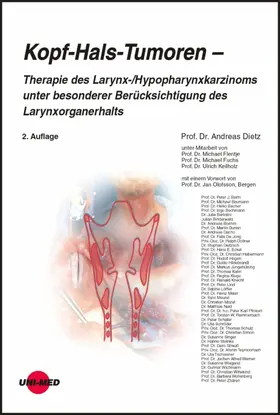 Dietz |  Kopf-Hals-Tumoren - Therapie des Larynx-/Hypopharynxkarzinoms unter besonderer Berücksichtigung des Larynxorganerhalts | eBook | Sack Fachmedien