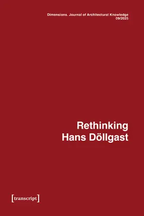 Graff / Meissner / Sternberg |  Dimensions. Journal of Architectural Knowledge | Buch |  Sack Fachmedien