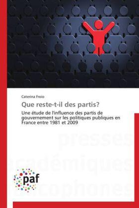 Froio |  Que reste-t-il des partis? | Buch |  Sack Fachmedien
