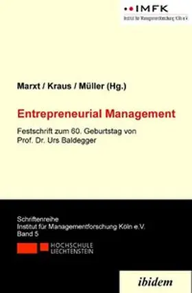 Marxt / Kraus / Müller |  Entrepreneurial Management | Buch |  Sack Fachmedien