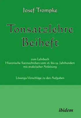 Trompke |  Tonsatzlehre Beiheft | Buch |  Sack Fachmedien