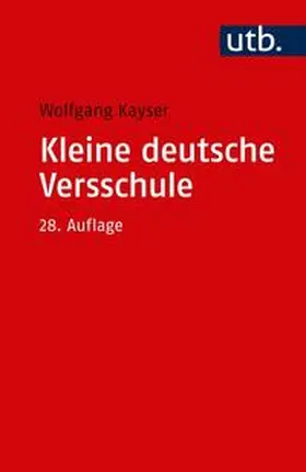 Kayser | Kleine deutsche Versschule | E-Book | sack.de