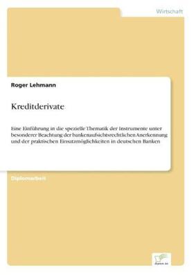 Lehmann |  Kreditderivate | Buch |  Sack Fachmedien