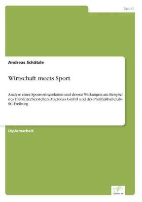 Schätzle |  Wirtschaft meets Sport | Buch |  Sack Fachmedien
