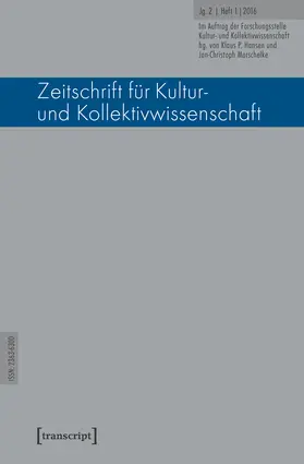 Hansen / Marschelke |  Zeitschrift für Kultur- und Kollektivwissenschaft | eBook | Sack Fachmedien
