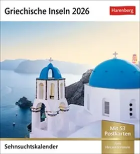 Griechische Inseln Sehnsuchtskalender 2026 - Wochenkalender mit 53 Postkarten | Sonstiges | 978-3-8400-3559-3 | www2.sack.de