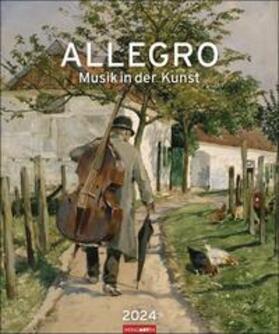 Allegro - Musik in der Kunst Kalender 2024. Monats-Kalender mit klangvollen Gemälden, die Malerei und Musik verbinden. Großartiger Wand-Kalender für Kunst- und Musik-Liebhaber! 46x55cm | Sonstiges | 978-3-8400-8455-3 | sack.de