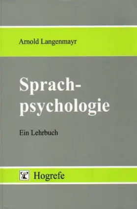 Langenmayr |  Sprachpsychologie | eBook | Sack Fachmedien