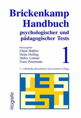 Brähler / Holling / Leutner |  Brickenkamp Handbuch psychologischer und pädagogischer Tests | eBook | Sack Fachmedien