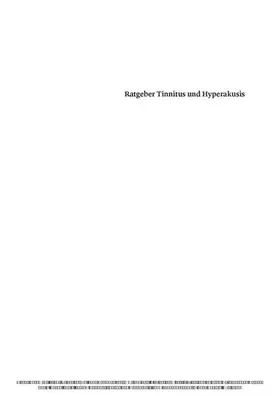 Goebel / Thora |  Ratgeber Tinnitus und Hyperakusis | eBook | Sack Fachmedien