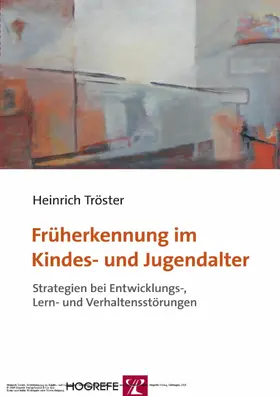 Tröster |  Früherkennung im Kindes- und Jugendalter | eBook | Sack Fachmedien