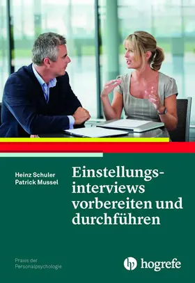 Schuler / Mussel |  Einstellungsinterviews vorbereiten und durchführen | eBook | Sack Fachmedien