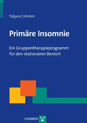 Crönlein | Primäre Insomnie | E-Book | sack.de