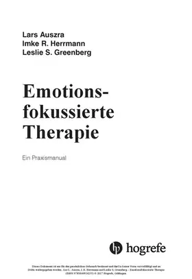 Auszra / Herrmann / Greenberg |  Emotionsfokussierte Therapie | eBook | Sack Fachmedien