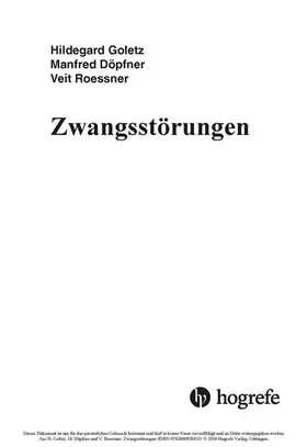 Goletz / Döpfner / Roessner | Zwangsstörungen | E-Book | sack.de