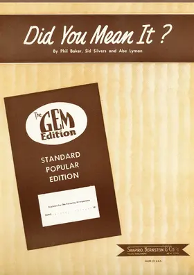 Baker / Lyman / Silvers | Did You Mean It? | E-Book | www2.sack.de