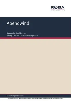 Dessau / Strittmatter |  Abendwind | eBook | Sack Fachmedien