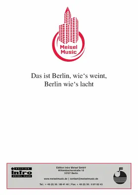 Kollo |  Das ist Berlin wie's weint, Berlin wie's lacht | eBook | Sack Fachmedien