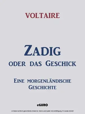 Voltaire / Verlag |  Zadig oder das Geschick | eBook | Sack Fachmedien